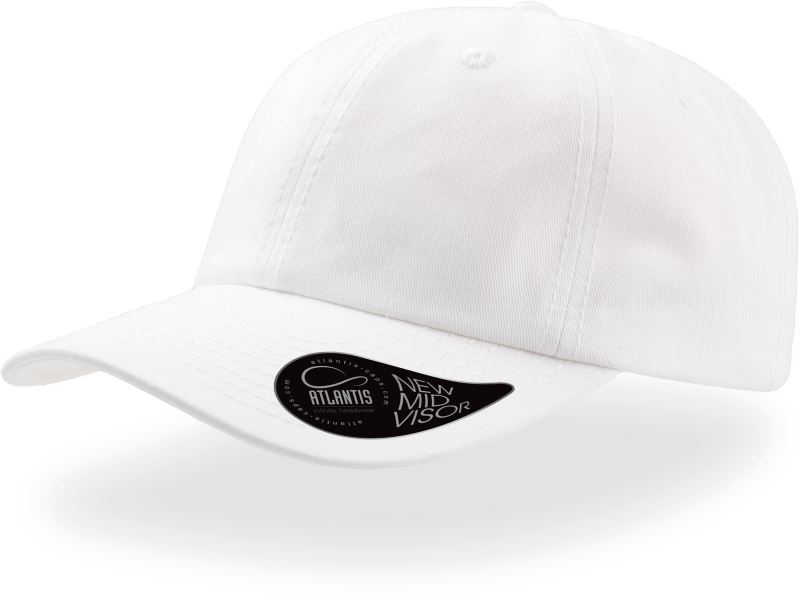 Levně 6 panelová baseballová kšiltovka "Dad Hat" - white