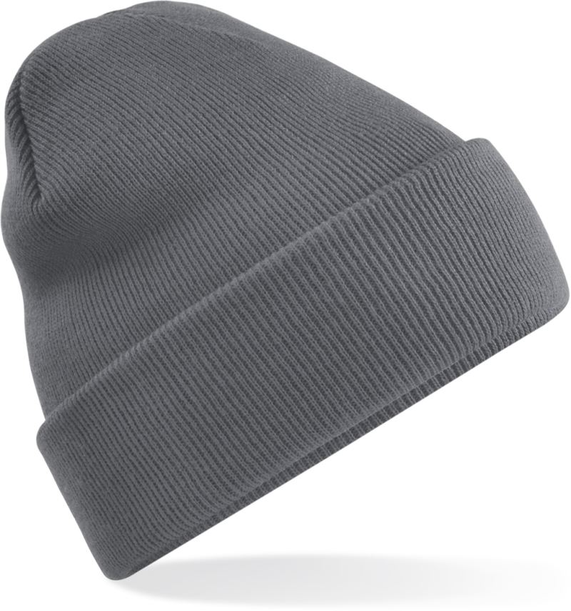 Levně Pletená čepice "Recycled Original" - graphite grey