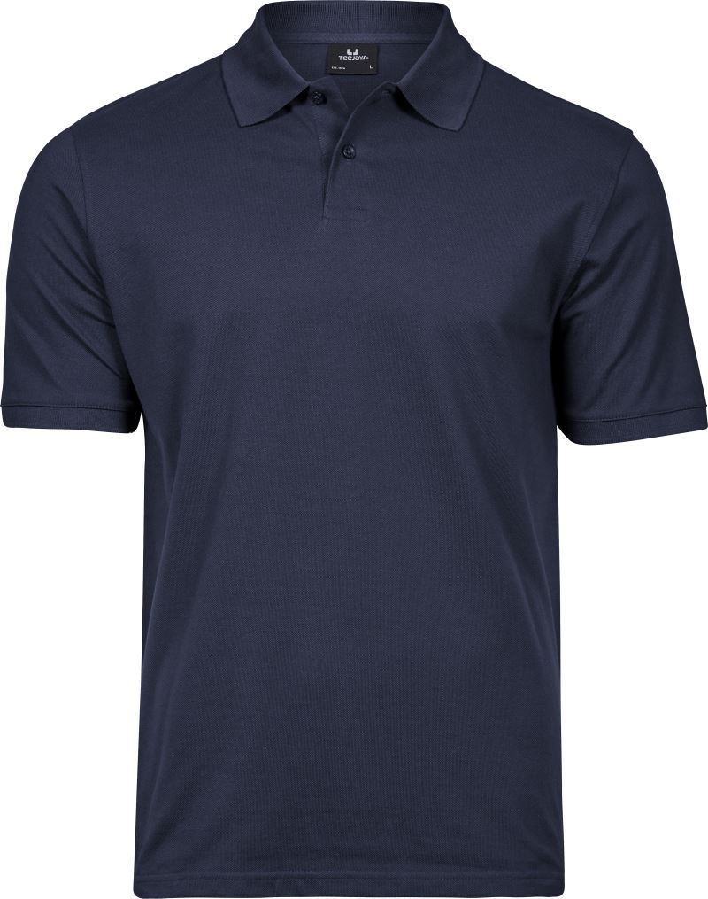 Levně Piqué polo z těžké bavlny - navy