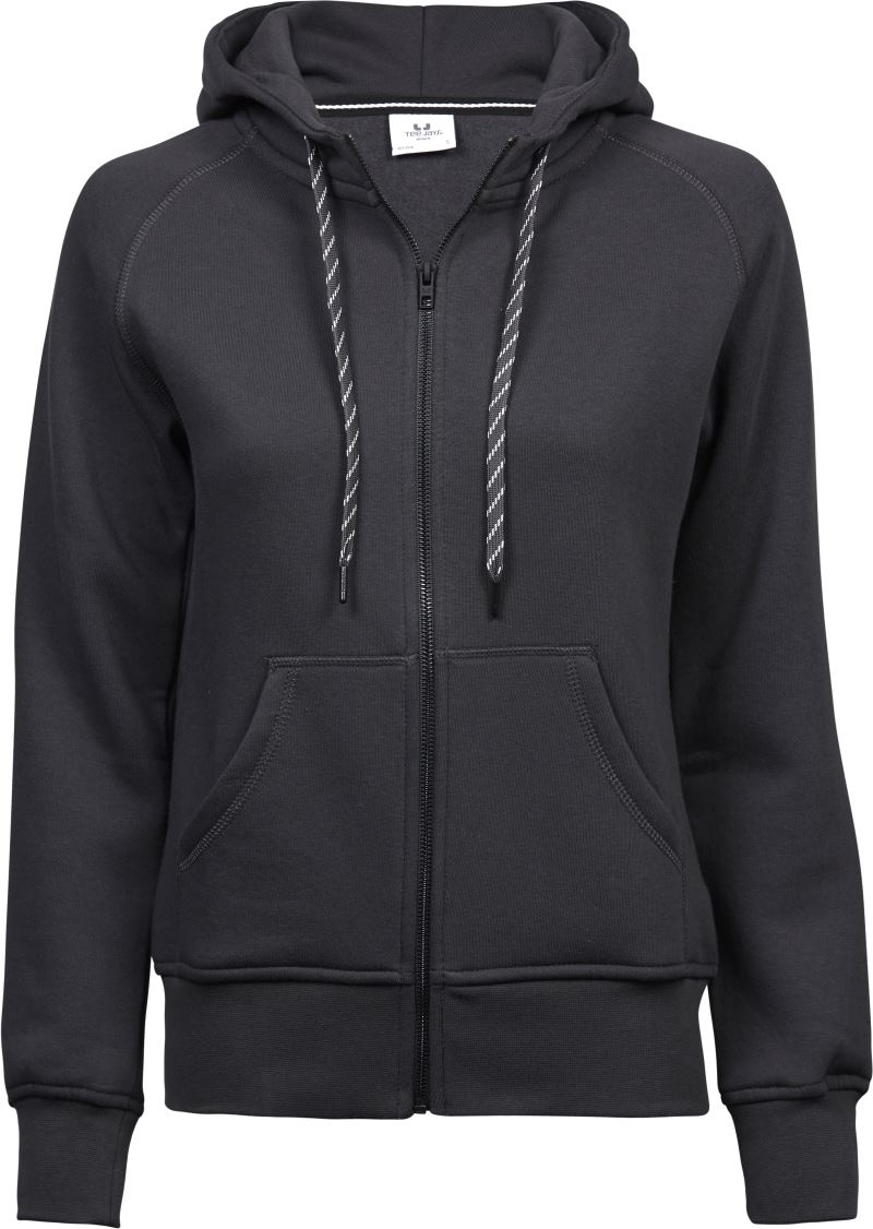 Levně Dámská mikina s kapucí - dark grey