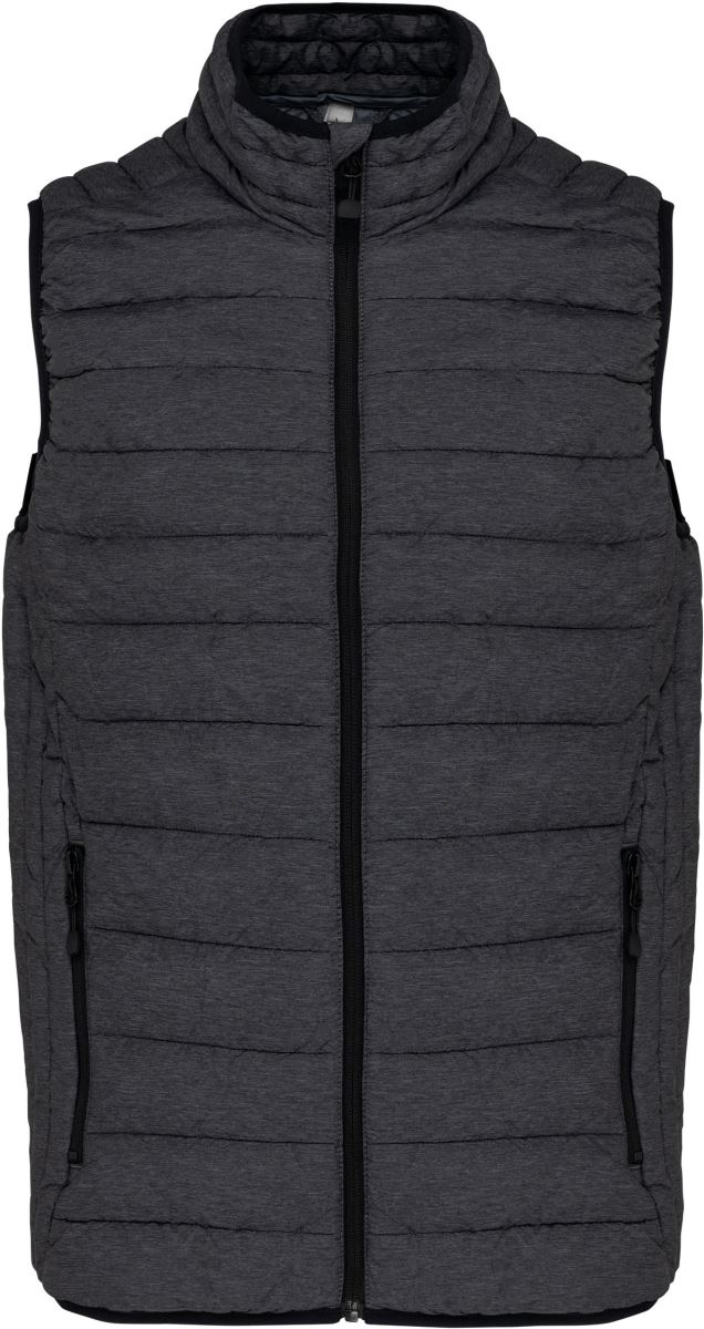 Levně Pánská lehká vesta - marl dark grey