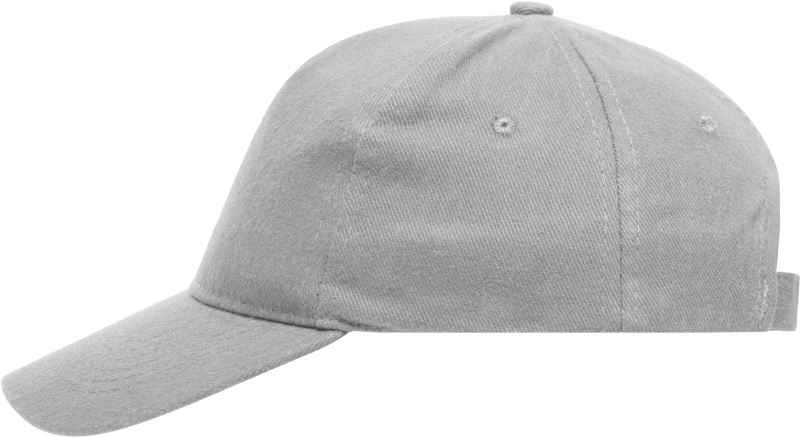 Levně 5 panelová kšiltovka z těžké bavlny - light grey