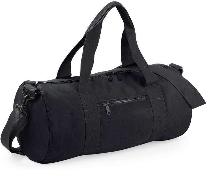 Levně Kulatá sportovní taška - black/black