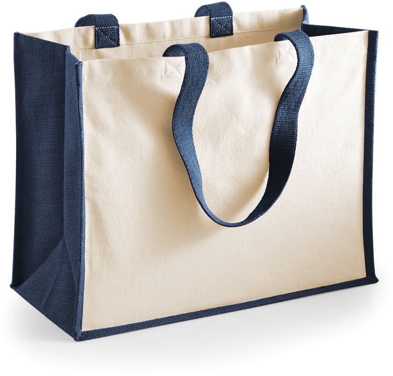 Levně Jutová nákupní taška "Classic" - navy