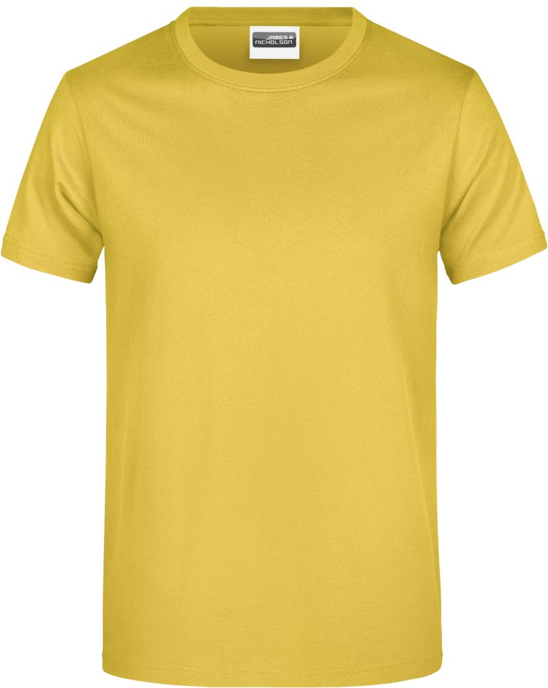 Levně Pánské tričko z těžké bavlny - yellow