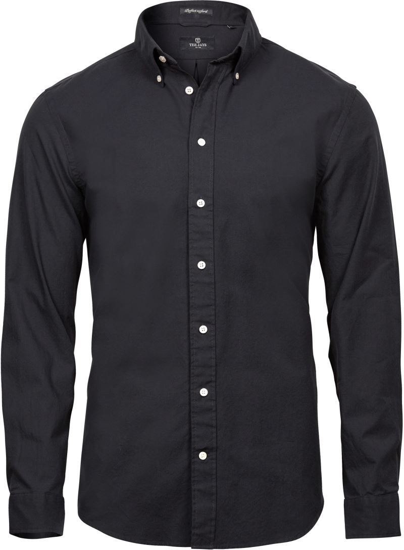 Levně Košile Oxford Perfect s dlouhým rukávem - black