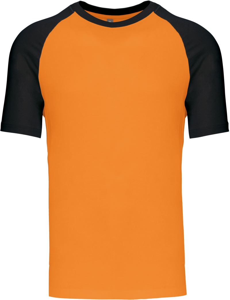 Levně Baseballové tričko - orange/black