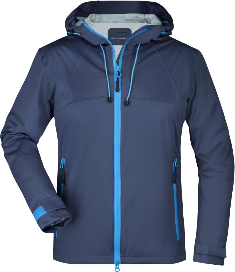 Levně Dámská 3-vrstvá softshellová bunda - navy/cobalt