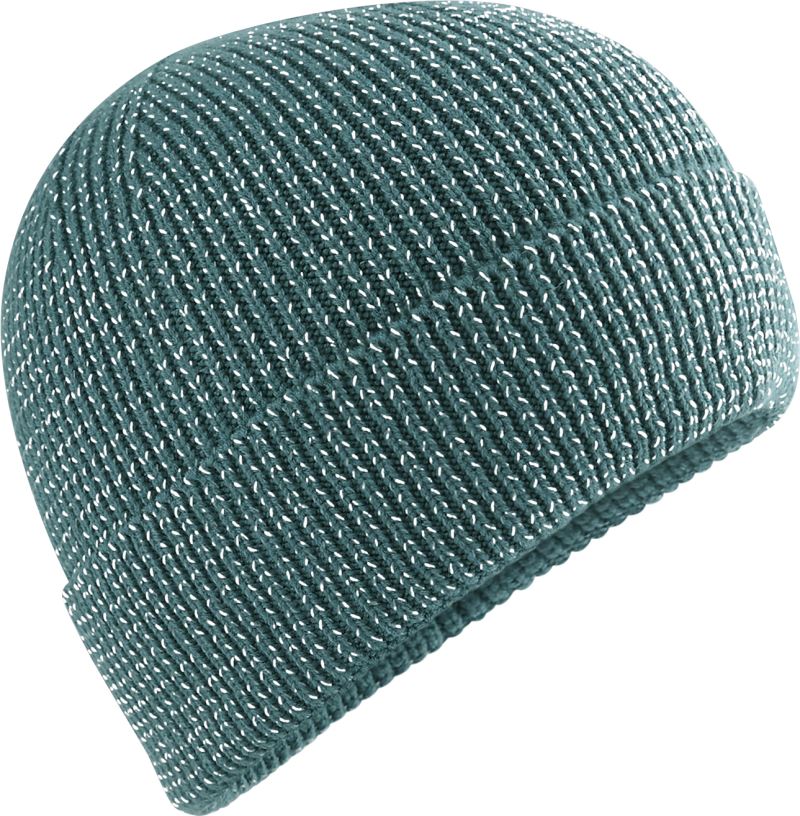 Levně Pletená čepice "Streetlite Reflective" - marine green