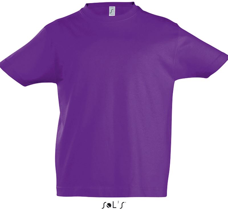 Levně Dětské tričko z těžké bavlny - dark purple