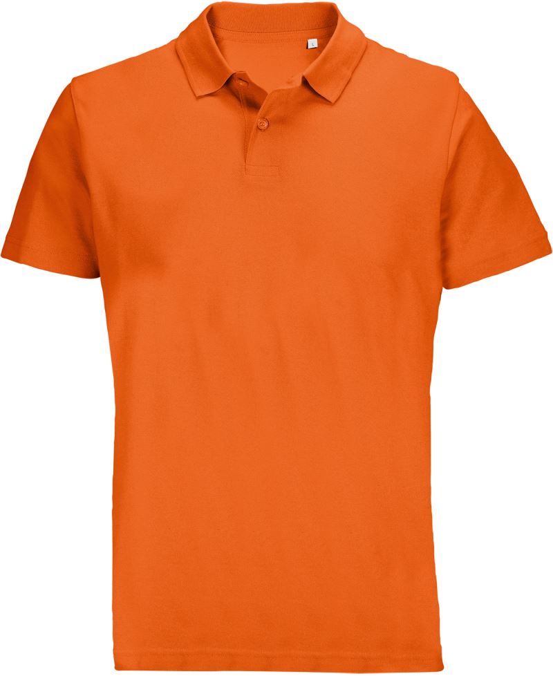Levně Unisex piqué polo - orange