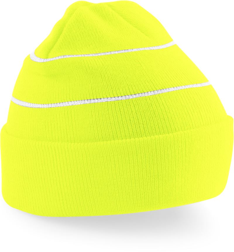 Levně Pletená čepice "Enhanced-Viz" - fluorescent yellow