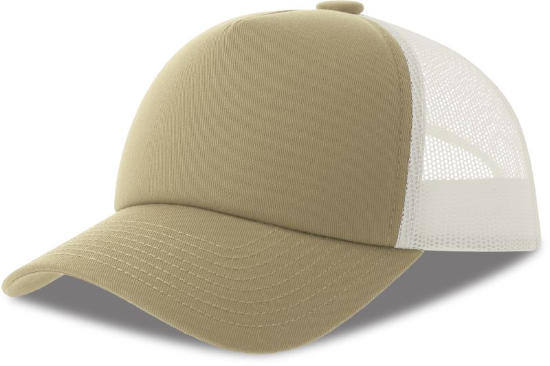 Levně 5 panelová Trucker kšiltovka - khaki
