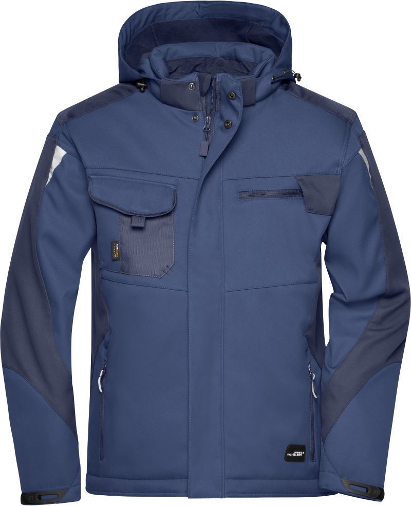 Levně Pracovní zimní softshellová bunda - Strong - navy/navy