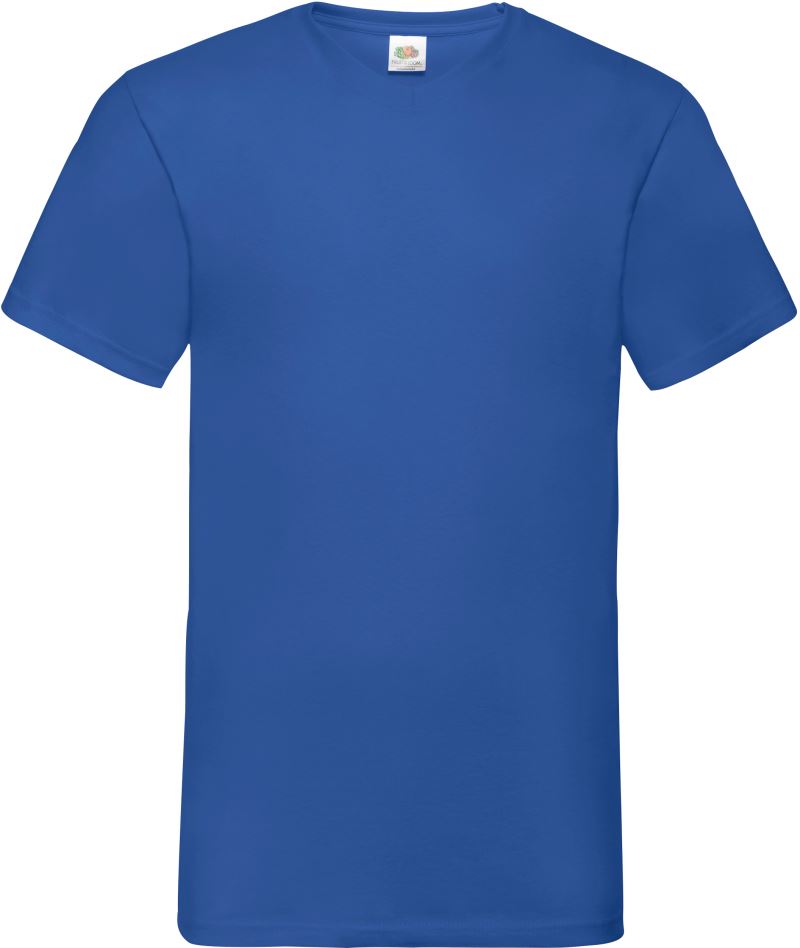 Tričko s výstřihem do V - royal blue