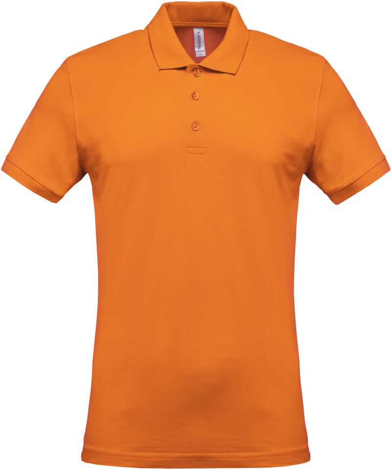 Pánské piqué polo - orange