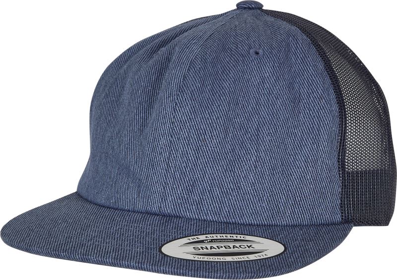 Levně 5 panelová Trucker kšiltovka - blue raw
