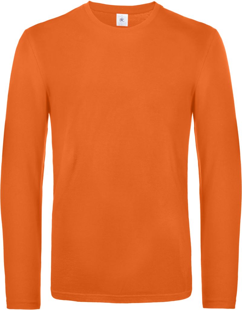 Levně Tričko s dlouhým rukávem z těžké bavlny - urban orange