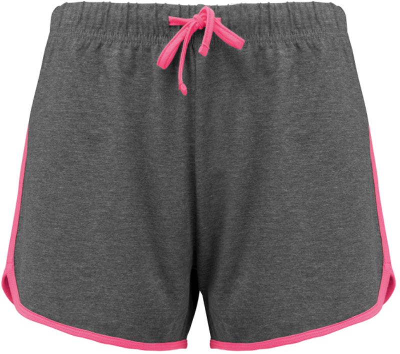 Levně Dámské sportovní kalhoty - grey heather/fluo pink