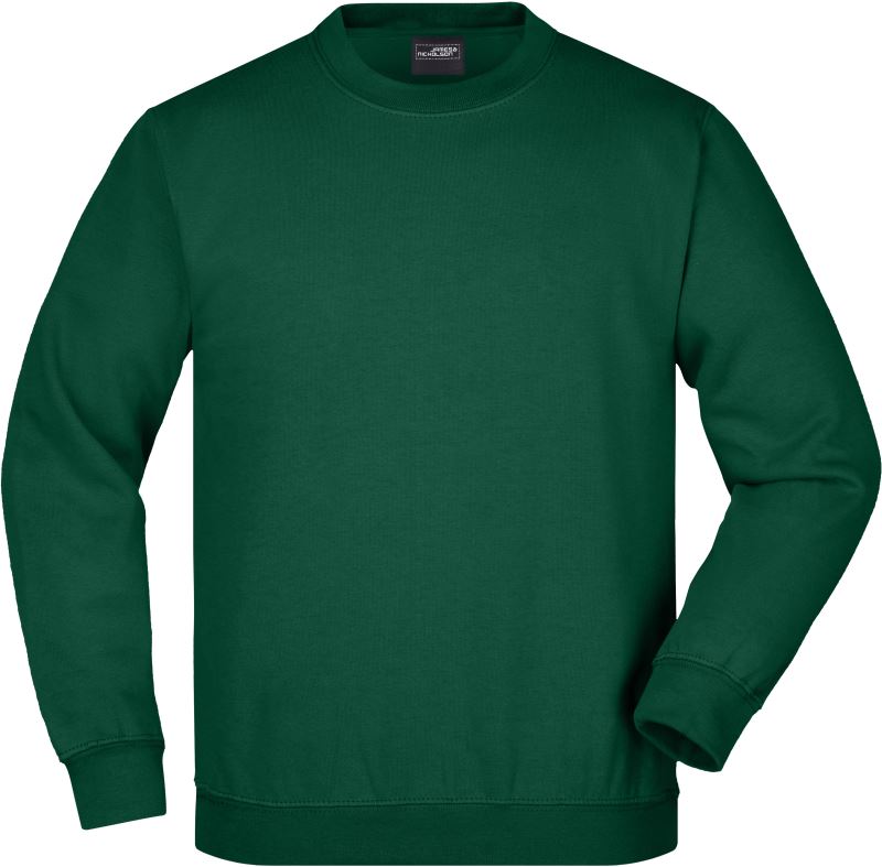 Levně Dětská mikina z těžké bavlny - dark green