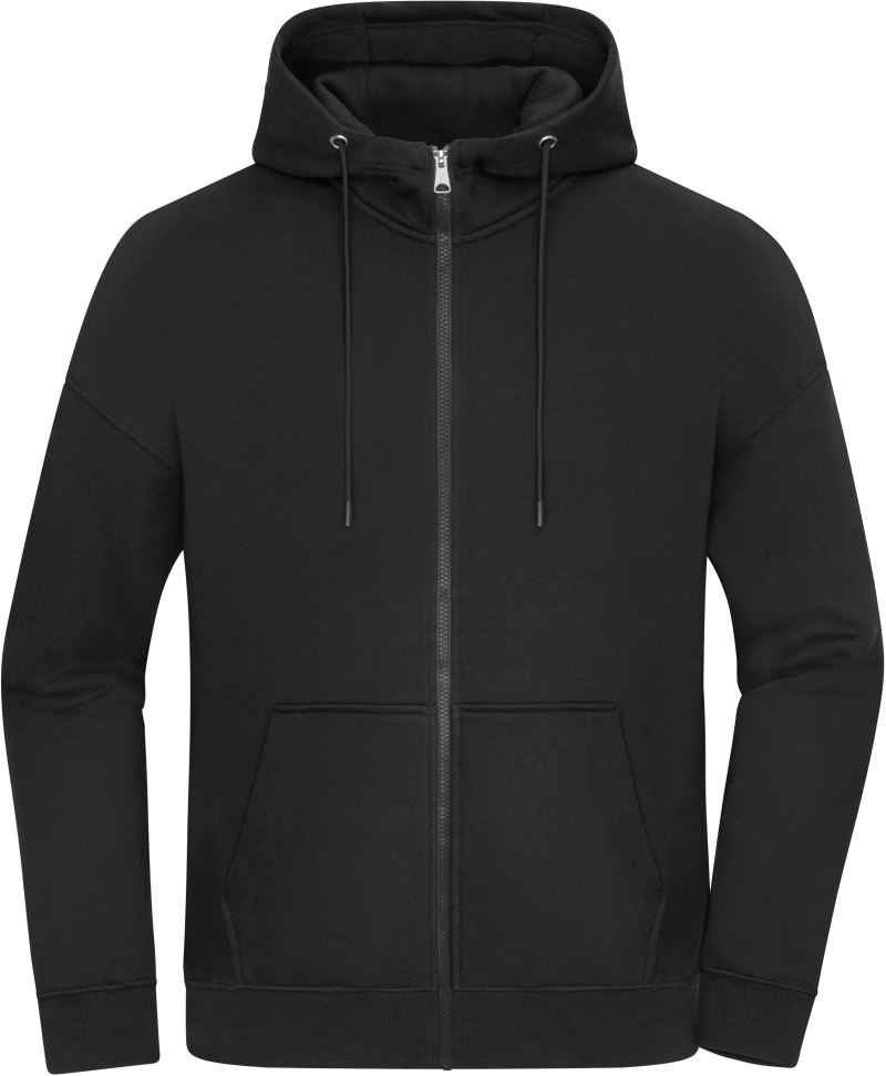 Levně Oversize mikina s kapucí z bio bavlny - black