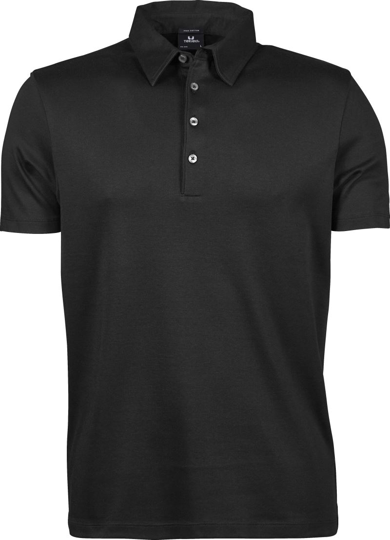 Levně Pánské polo z pima bavlny - black