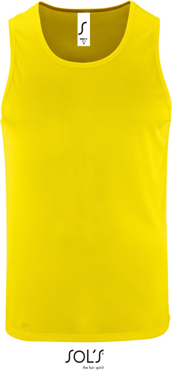 Levně Pánské sportovní tílko - neon yellow