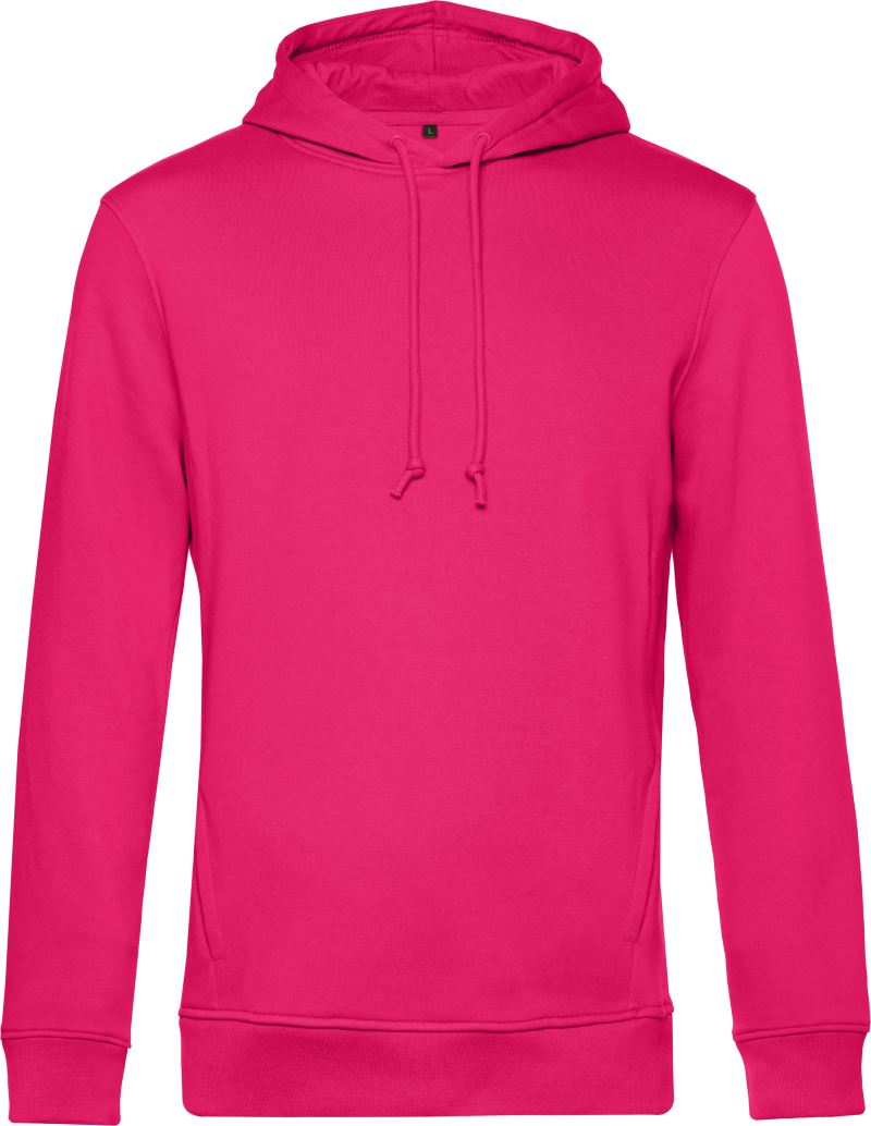 Levně Pánská mikina s kapucí - magenta pink