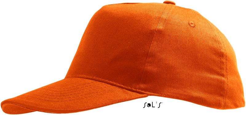 Levně 5 panelová baseballová kšiltovka - orange