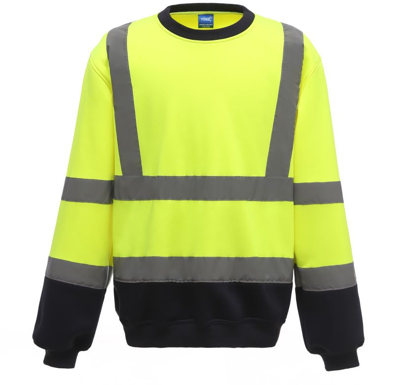 Levně Hi-Vis mikina - hi vis yellow/navy
