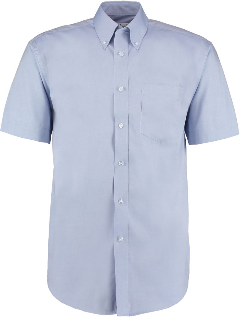 Levně Košile Oxford s krátkým rukávem - light blue