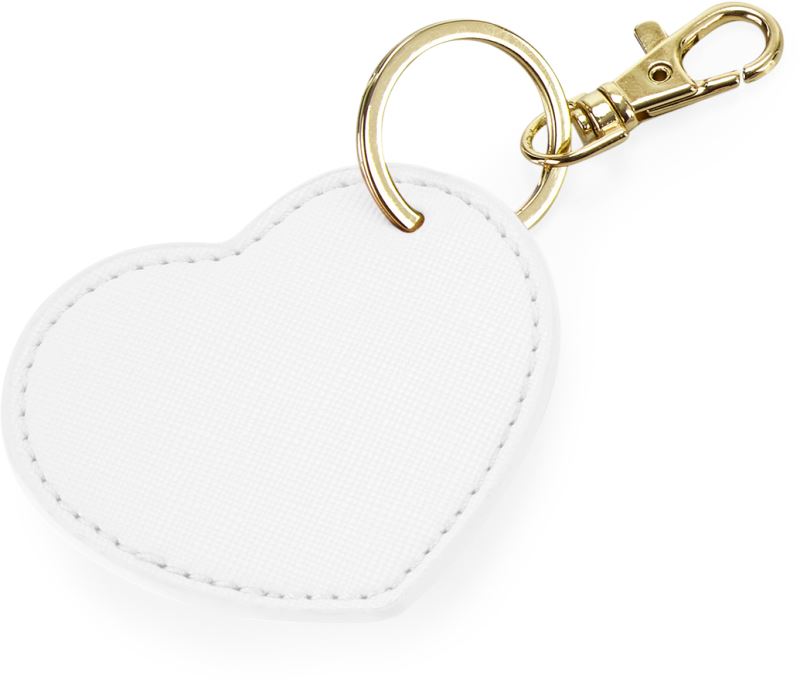 Klip na klíče srdce "Boutique" - soft white
