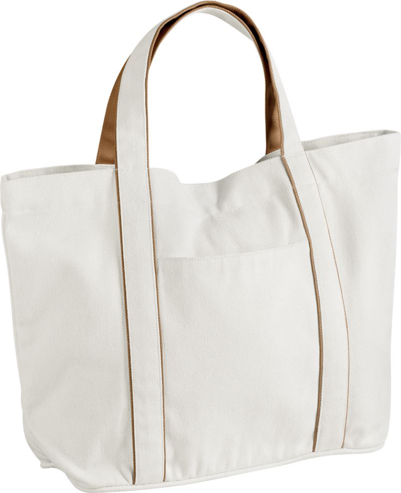 Levně Středně velká taška "Courtside" - soft white/caramel