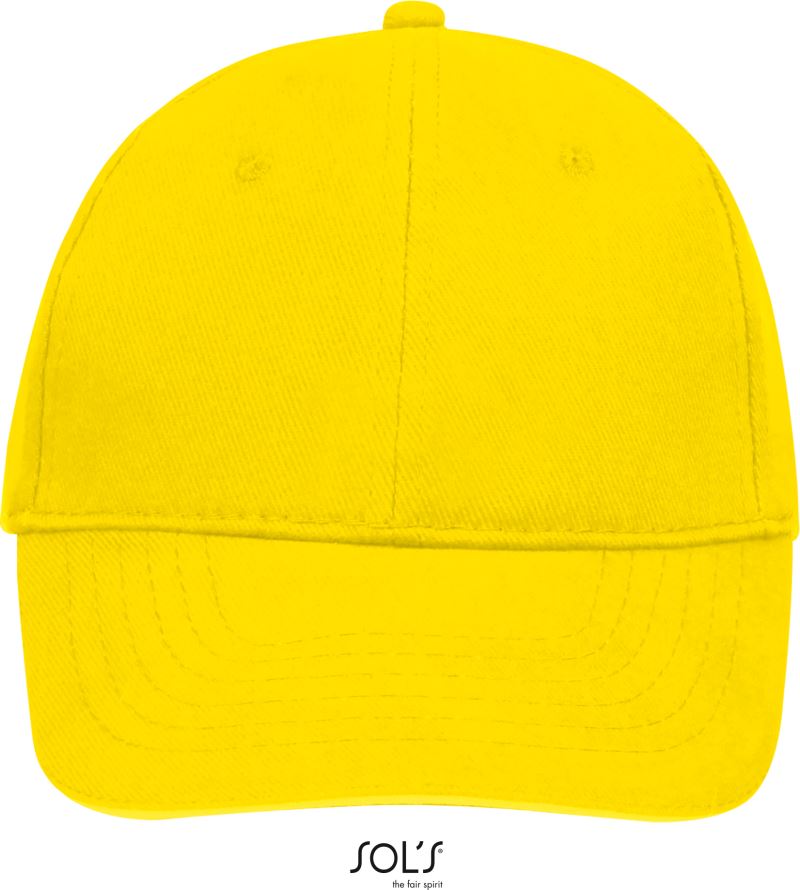 Levně 6 panelová baseballová kšiltovka - yellow