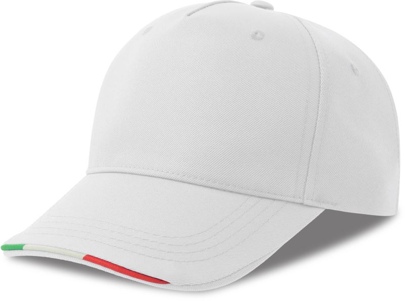 5 panelová kšiltovka - white