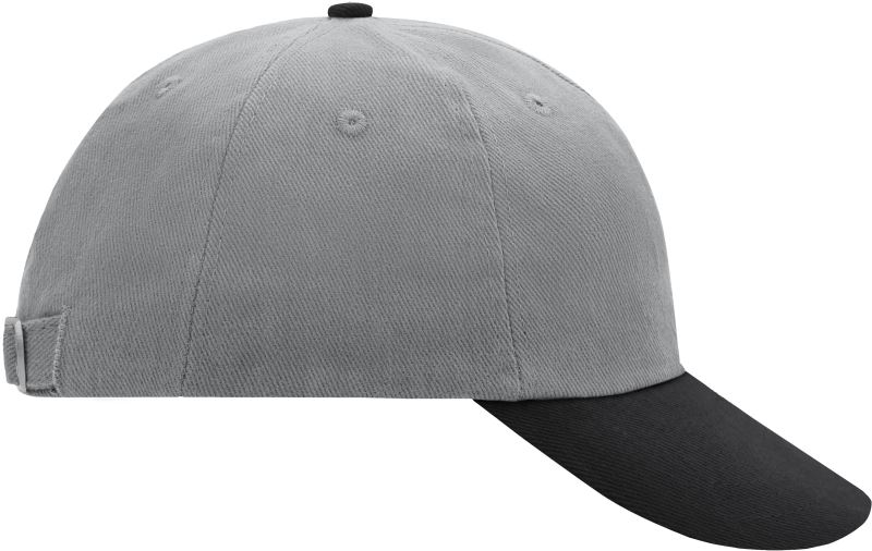 Levně 6 panelová raver kšiltovka - light grey/black
