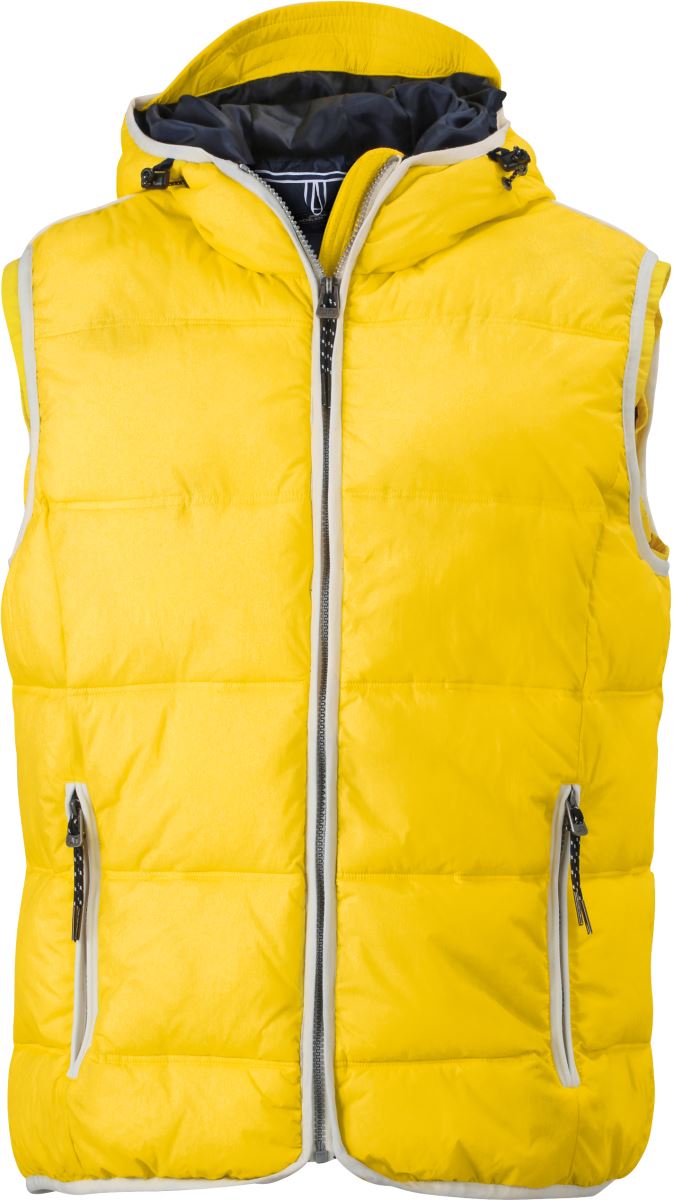 Levně Pánská vesta "Maritim" - sun yellow/white