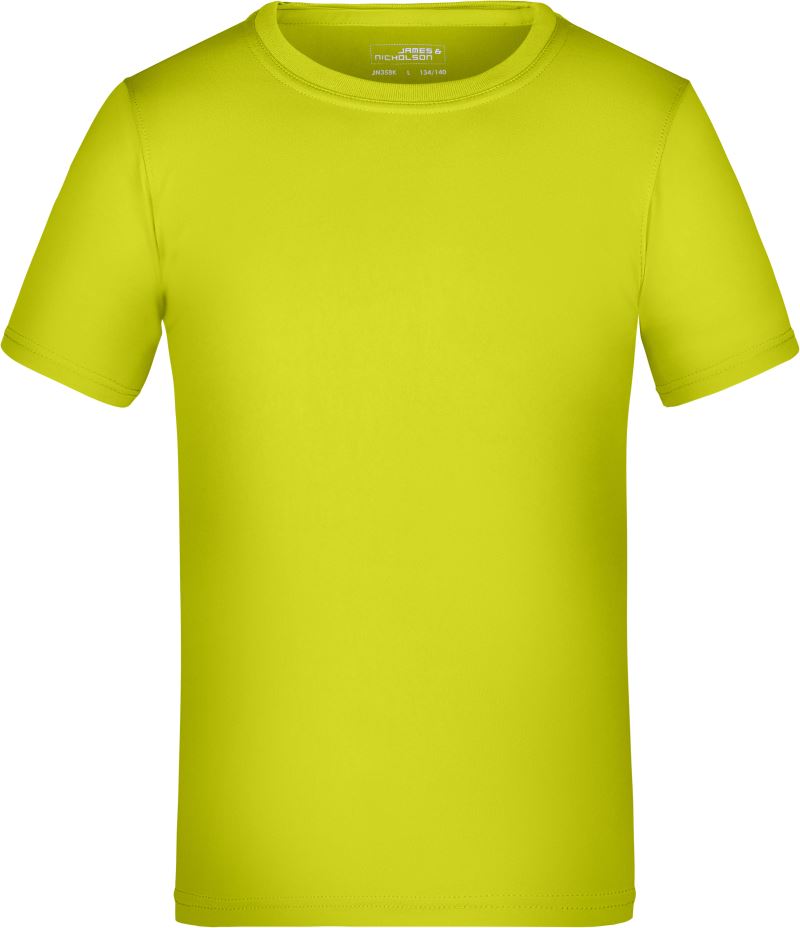Levně Dětské žerzejové sportovní tričko - acid yellow