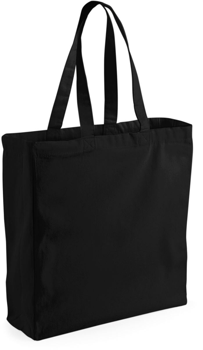 Levně Klasická plátěná nákupní taška - black