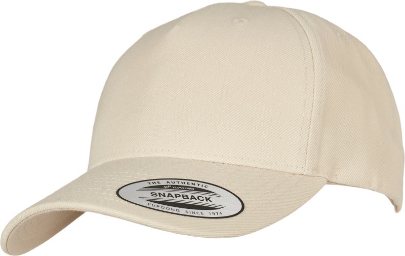 Levně 5 panelová Snapback kšiltovka - stone