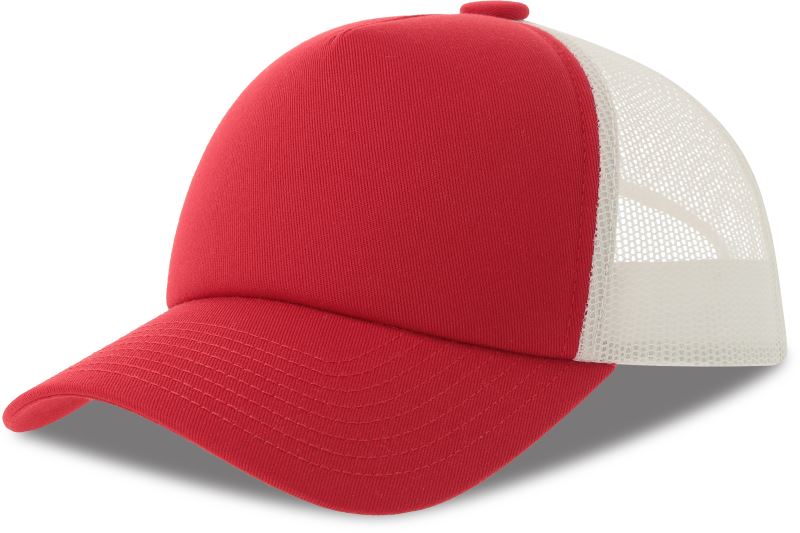 Levně 5 panelová Trucker kšiltovka - red