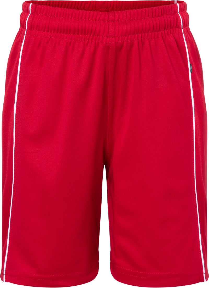 Levně Dětské týmové kraťasy "Basic" - red/white