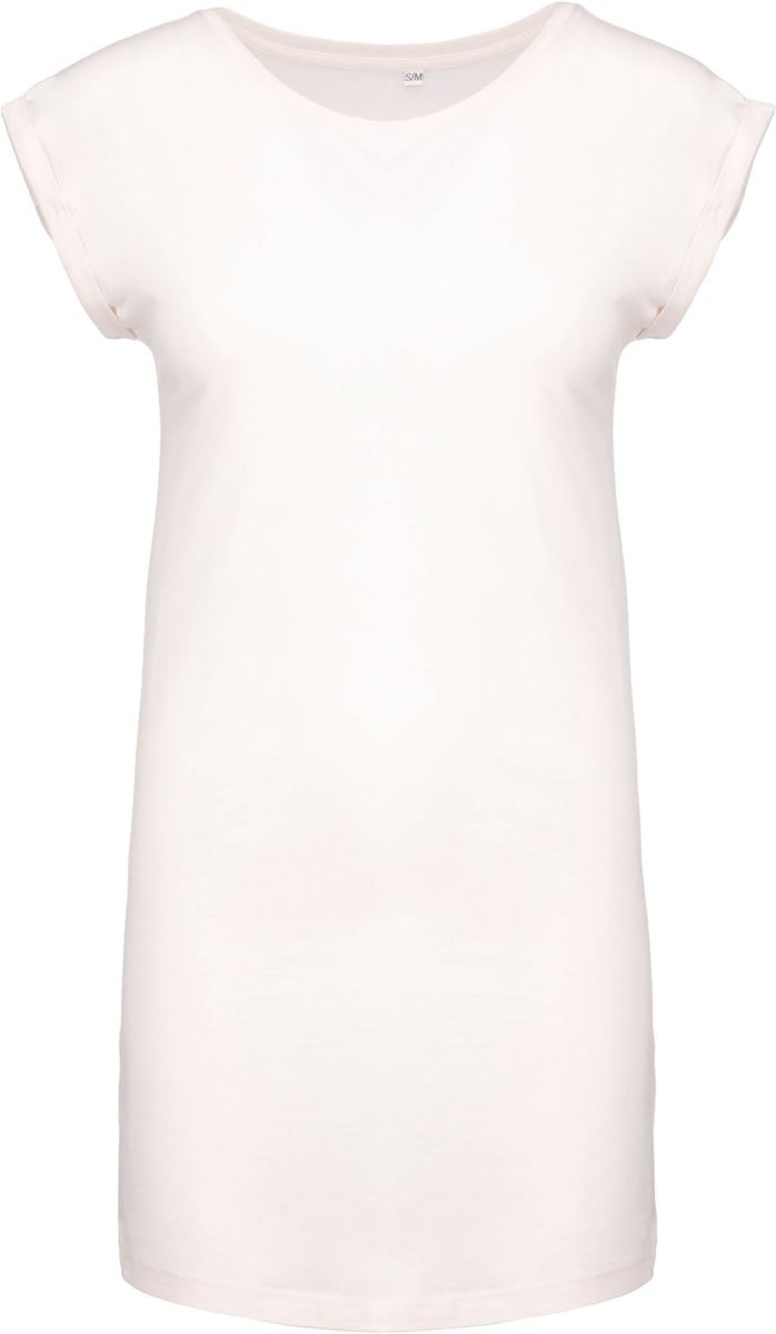 Levně Tričkové šaty - off white
