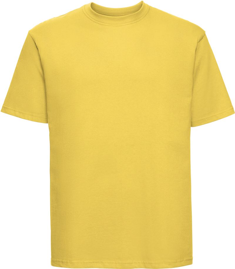Levně Tričko z těžké bavlny "Authentic" - yellow