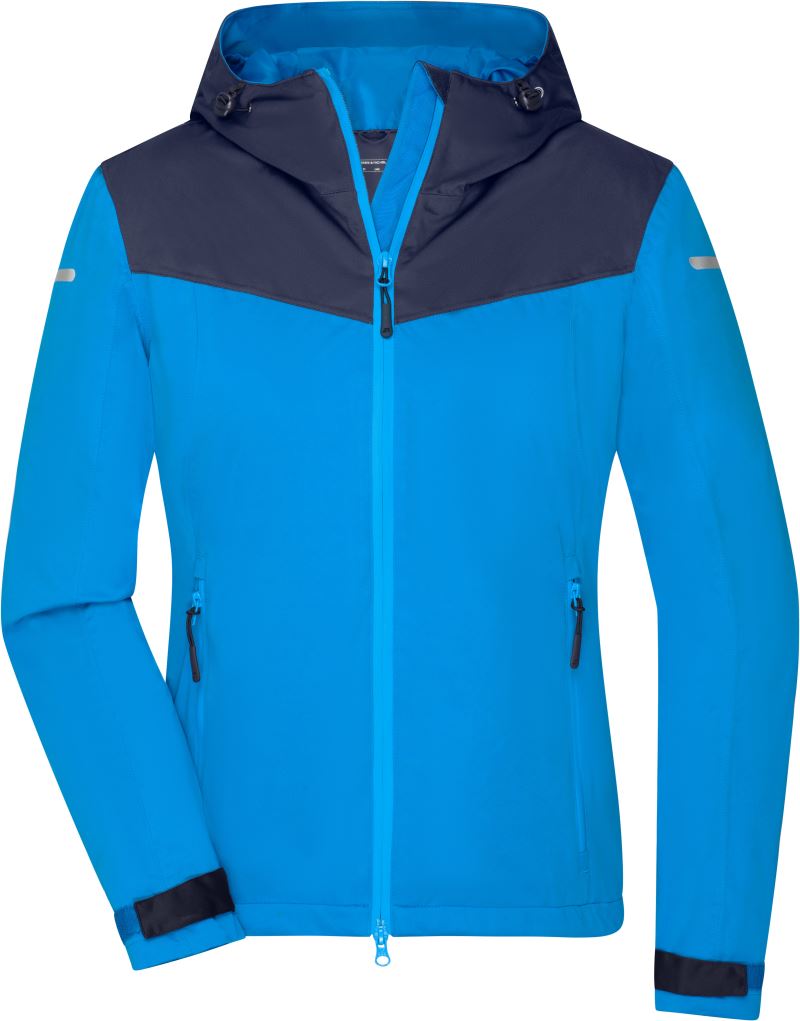 Levně Dámská outdoorová softshellová bunda - bright blue/navy/bright blue