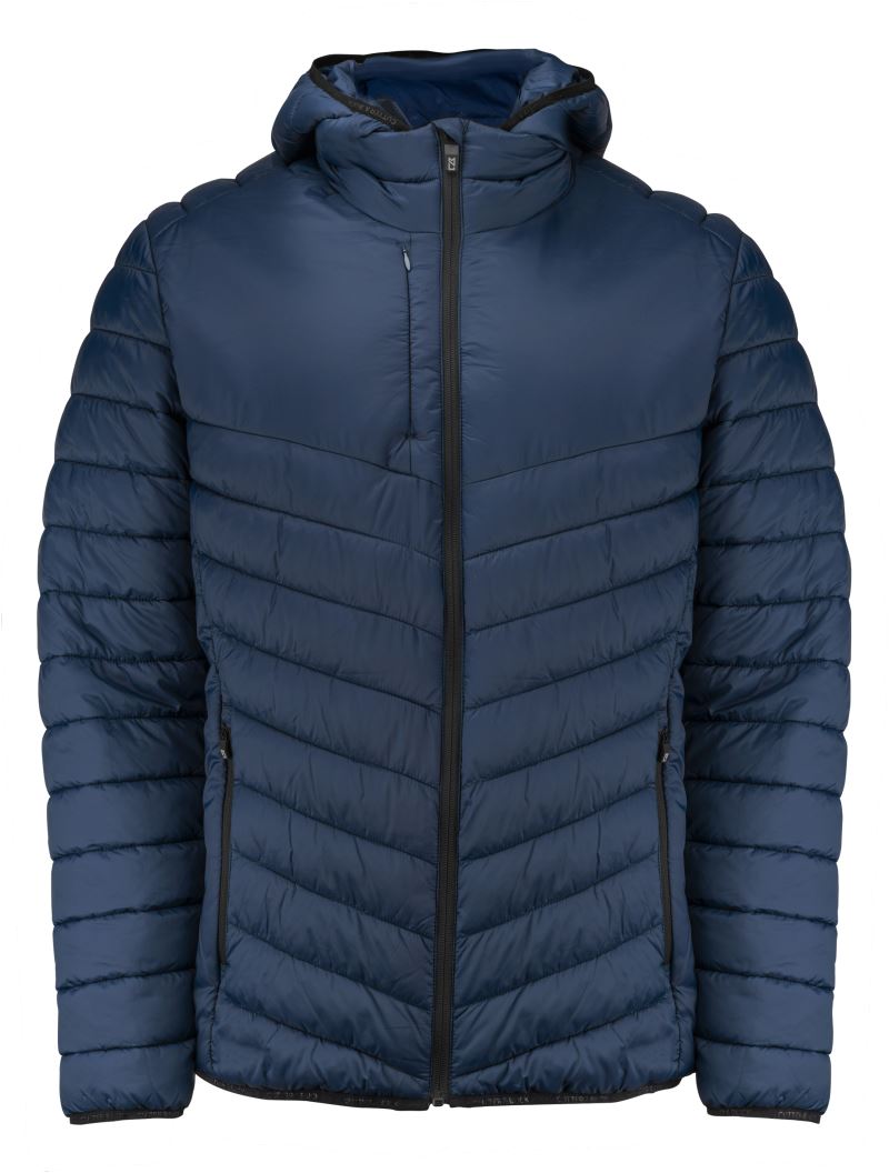 Levně Pánská prošívaná bunda - dark navy