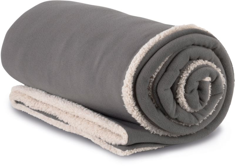 Levně Fleecová deka Sherpa - steel grey