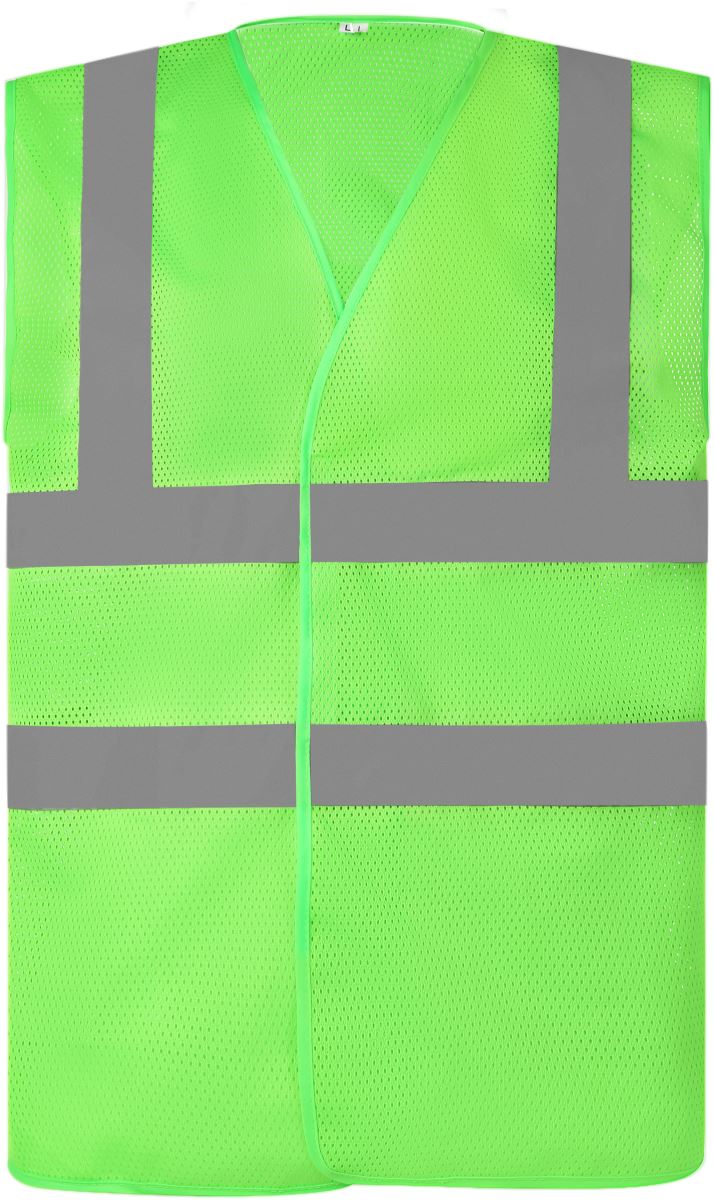 Levně Hi-Vis síťovaná bezpečnostní vesta - lime