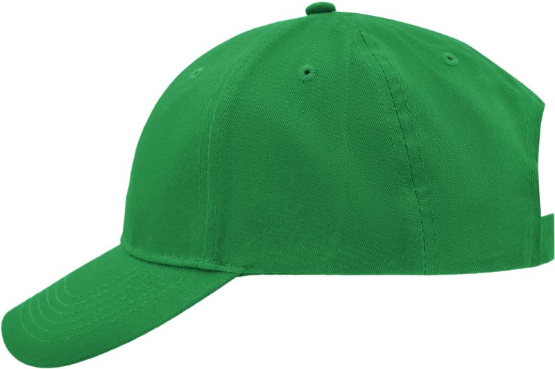 Levně Broušená 6 panelová kšiltovka - fern green