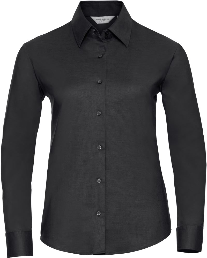 Levně Halenka Oxford s dlouhým rukávem - black